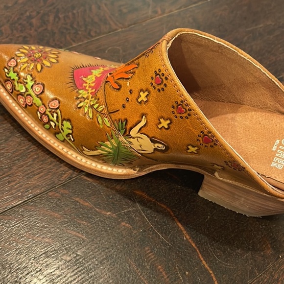 Brother Vellies Colorful Handpainted Eve Doodle Mules - Picture 4 of 5